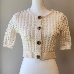 Sky Cream Knit Cardigan
